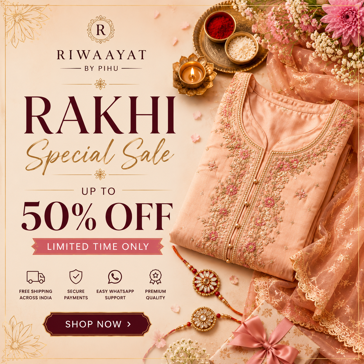 Rakhi Special Sale 🎀