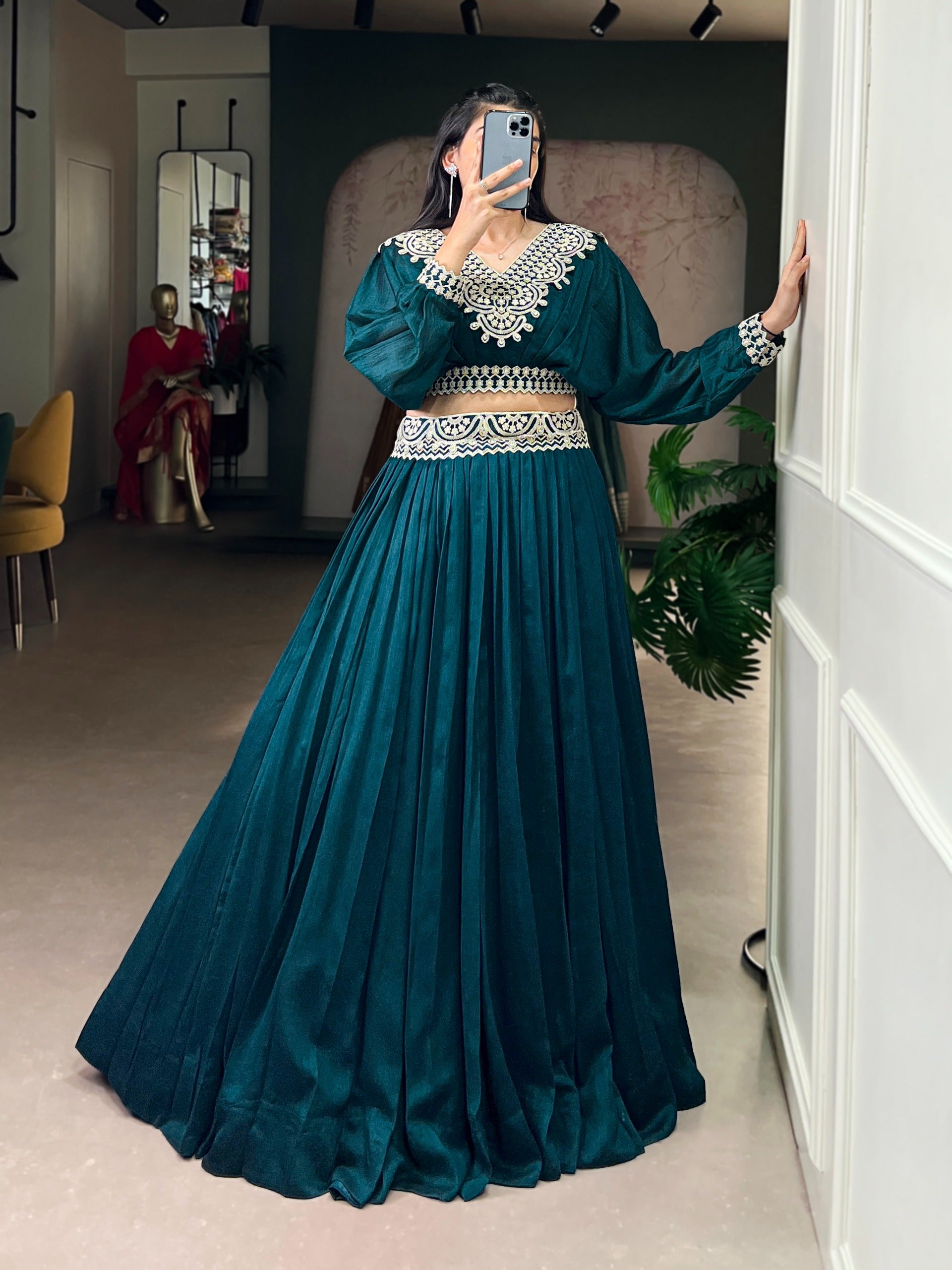 Riwaaz Vichitra Silk Co-Ord Lehenga Set