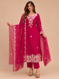 Riwaayat Zaria Embroidered Roman Silk Suit Set
